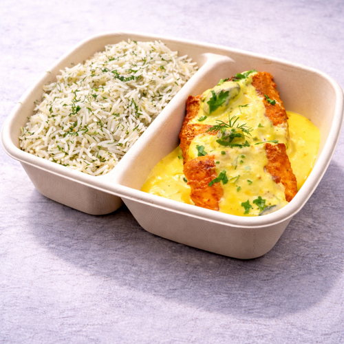 ZAFRAN FISH WITH DILL RICE AND RED SAUCE